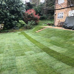 rolling lawn real turf soft landscaping